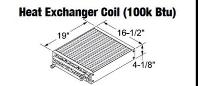 Central Boiler Parts Heat Exchanger Coil (100k Btu) #106