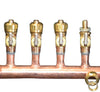 2 " Copper Manifold 3/4" Compress. STAND PEX (With & W/O Valves) 2 Loop-12 Loop