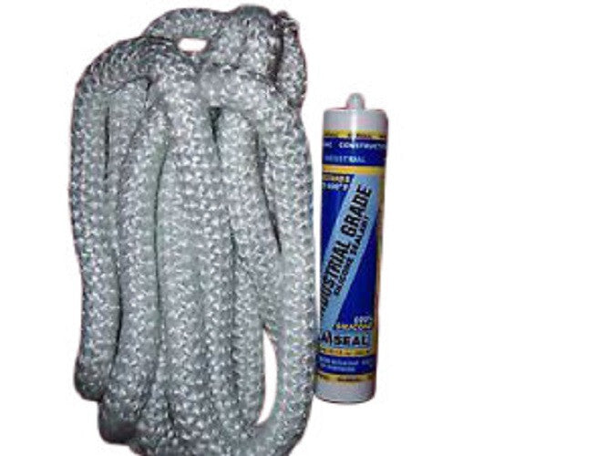 Royall Outdoor Boiler, Door Seal & Ash Pan Kit, W/ (12') 5/8" Rope (1) Silicone.