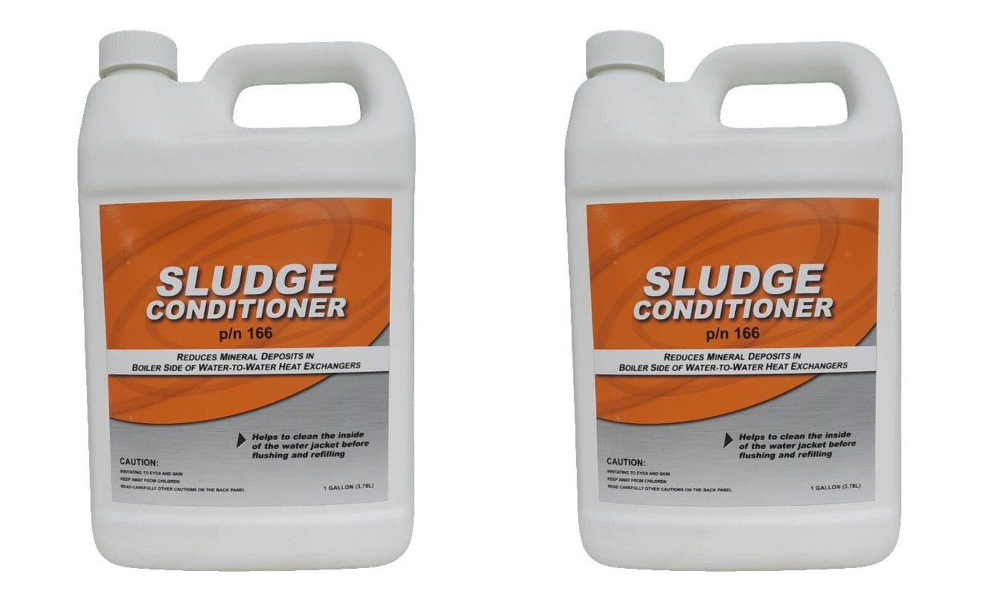 Central Boiler Parts (2) Gallon Sludge Conditioner Reduces Mineral Deposits #166