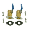 Pump Isolation Flange Kit With Purge 1 1/4" FPT "Free Floating" Pair (125-NPT-P)