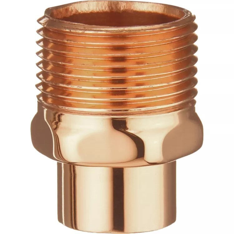 Central Boiler (5) Ea. 1 in. NPT  X 1 in. Sweat  Copper Male Adapt.  (#120)