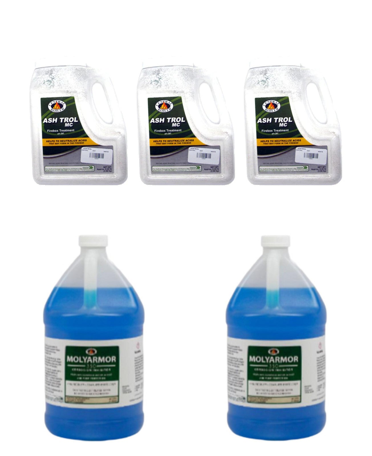 WoodMaster Combo Package Deal (3) Ashtrol & (2) MolyArmor 350