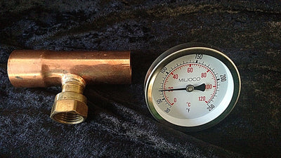 Copper Manifold Combo Tempature Gauge Kit