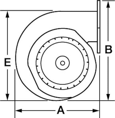 Crown Royal Wood Boiler/Furnace 70 CFM Blower part number 50-018 Round (#20361)