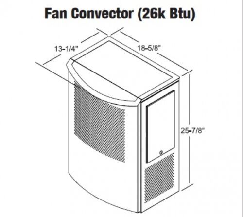Central Boiler FanForced Convector Heater (26k Btu) #1971