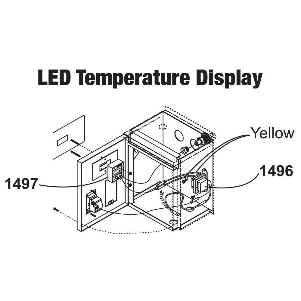 Central Boiler (#1496 & #1497) LED Temperature Display