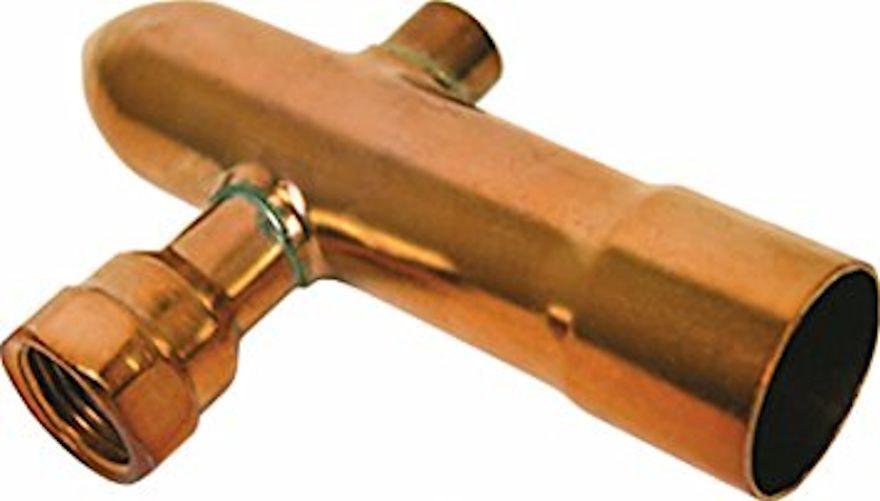 2" End Cap Vent / Drain for Copper Manifolds