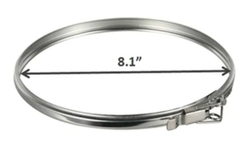 Central Boiler 	6" Chimney Locking Band Clamp " ID 8" OD  #65000111