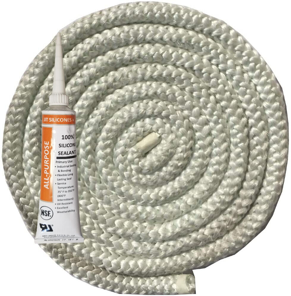 Drolet Pellet (1/4" X 6') Door Rope Gasket Kit, plus Adhesive