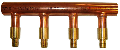 11/2" Copper Manifold 3/4" Pex Uponor ProPEX (With or W/O Valve) 2 Loop-12 Loop