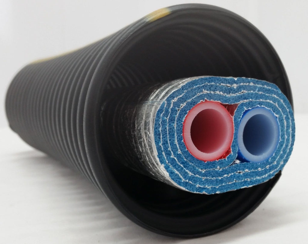 Outdoor Wood Boiler Tripple Wrap Insulated 3/4" Non O2 Barrier Pex Tubing-Pipe