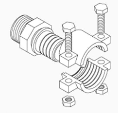 Central Boiler Outdoor Wood Boiler Brass Clamp Fittings For 1" Pex Pipe  #5642