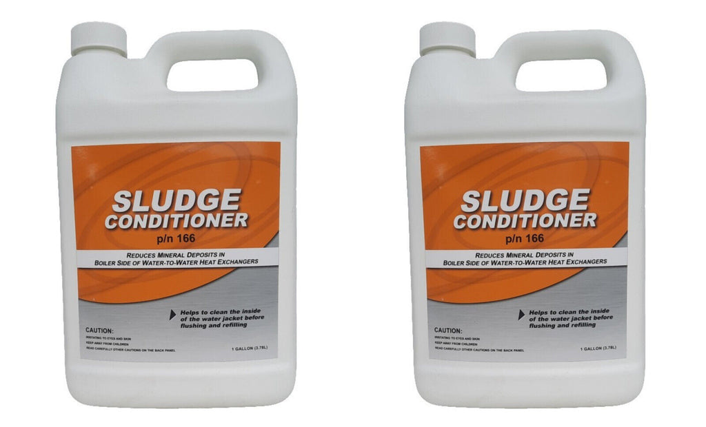 Central Boiler Parts (2) Gallon Sludge Conditioner Reduces Mineral Deposits #166