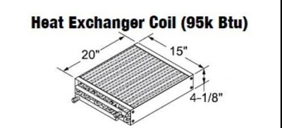 Central Boiler Parts Heat Exchanger Coil (95k Btu) #102