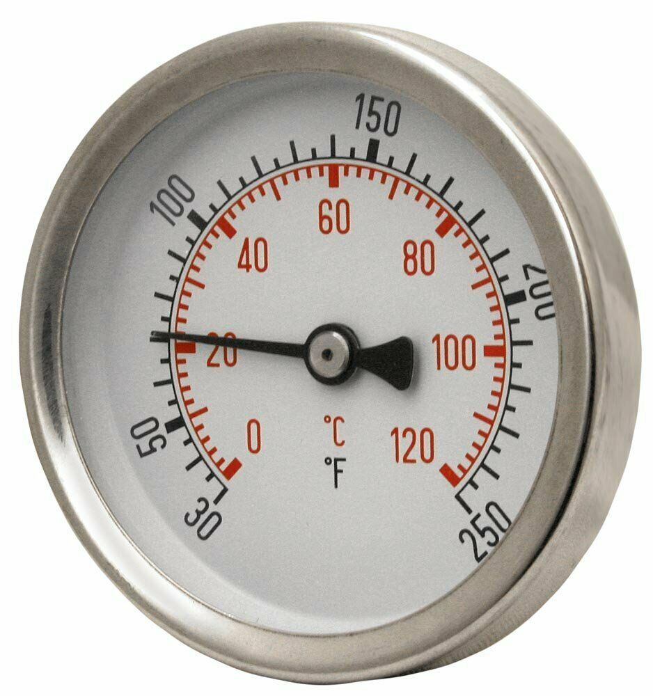 Thermometer Bi Metal With Well (1/2 NPT)  Miljoco B259951-2W