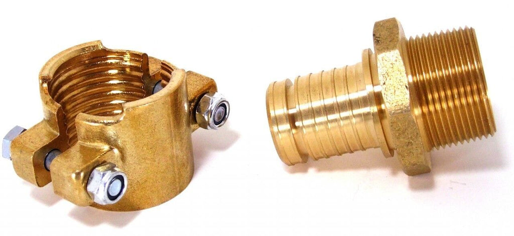 Central Boiler Outdoor Wood Boiler Brass Clamp Fittings For 1" Pex Pipe  #5642