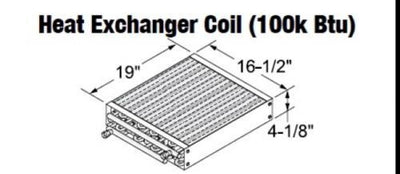 Central Boiler Parts Heat Exchanger Coil (100k Btu) #106