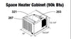 Central Boiler (COMPLETE) Space Heater Cabnet (50k Btu)