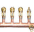 11/2" Copper Manifold 1/2" Compresson STAND. PEX (With or W/O Ball Valves) 2 Loops-12 Loops