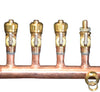 11/2 " Copper Manifold 3/4" Compresson STAND PEX (With or W/O Ball Valves) 2 Loops-12 Loops